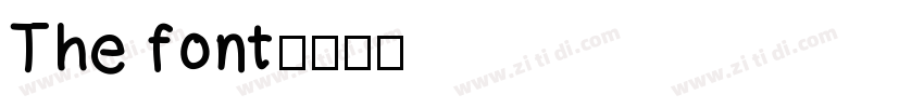 The font字体转换